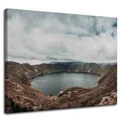 shumee Platno Narava Jezero v gorah 100x80 cm