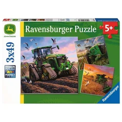 Ravensburger John Deere sestavljanka v akciji 3x49 kosov