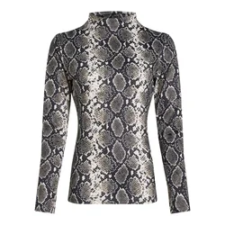 Karl Lagerfeld Majica ecru / svetlo rjava / črna