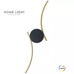 SOLEA 142 ZIDNA LAMPA 10W 3000K CRNA/ZLATO