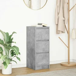 Komoda siva boja betona 29,5x34x76 cm od konstruiranog drva
