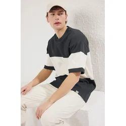 Trendyol Muška majica Tmnss25Ts00065, Antracit