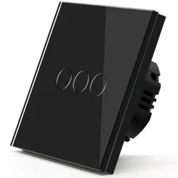 Exeshop wi-fi pametni prekidač 3g tuya crni (WiFi touch switch) ( ss008 )