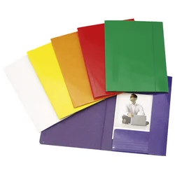 Fascikl klapa s gumicom karton plastificirani A4 Fornax crveni