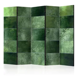 artgeist Paravan Green Puzzle I, 5-Delni, Dvostranski