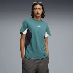 PUMA Essentials Block Tee Men, Clothing, Emerald Ice, M