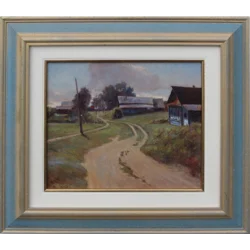 Seoski put, Ulje na platnu, 22 x 25 cm