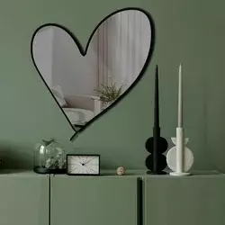 Wallity Ogledalo Ozgl517, 43x48 cm, Sivo