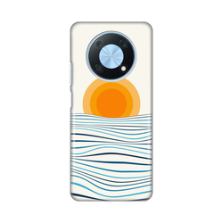 Silikonska maska za Huawei Y90 Sunset Print bela