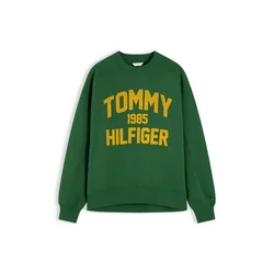 TOMMY HILFIGER Majica VARSITY kari/zelena