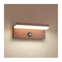 Brilagi-LED spoljašnje zidno svetlo sa senzorom TESSI LED/10W/230V braon IP54