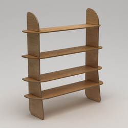 Hanah Home Polica za knjige Scala-2150x160x35 cm, Braon