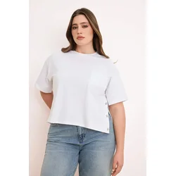 Trendyol Curve Ženska majica TBBSS26BF00002, Bela