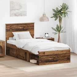 Krevetna konstrukcija Staro drvo 75 x 190 cm Konstruirano drvo