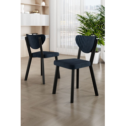 HANAH HOME Set stolica (6 komada) Arfe Anthracite Black
