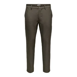 Only & Sons Chino hlače ONSBRAD temno rjava