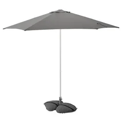 HÖGÖN / IGGÖN Suncobran s postoljem, siva/tamnosiva, 270 cm