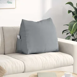 Jastuk za leđa Svijetlo siva 60 x 20 x 50 cm tkanina