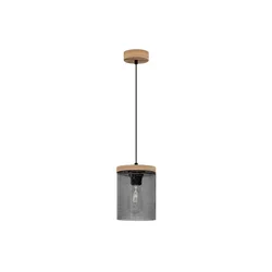 Spot-Light 161859151 - Luster na sajli MONSUN 1xE27/60W/230V borovina