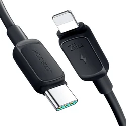 Joyroom Kabel serije Multi-Color A14 USB-C – iPhone Lightning 20 W, 1,2 m – črn
