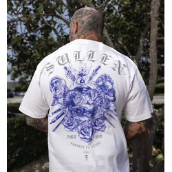 Hardcore majica moška - LOWBO - SULLEN - SCM7287_WH