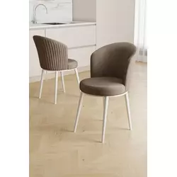 HANAH HOME Set stolica (2 dela) Risa Cappuccino White