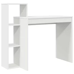 Stol s policom Bijelo 100 x 40 x 90 cm Konstruirano drvo