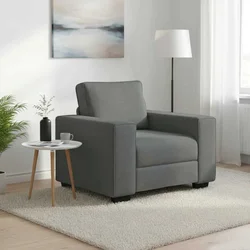 Sofa fotelja tamno siva 100x77x82 cm tkanina
