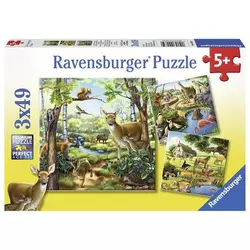 Ravensburger puzzle (slagalice) 3x49 Životinje u prirodi RA09265