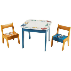 Kinder home Dečiji sto sa 2 stolice, komplet - dvostrani, za