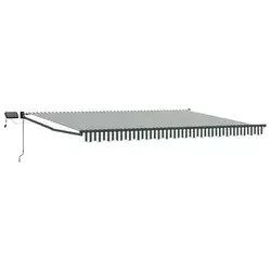 Ručna zlačivna tenda s LED diodama 4,5 × 3 m