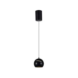 LED Luster na sajli LED/8,5W/230V 3000K crna