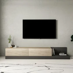 Hanah Home TV komoda Major, 180 cm, travertin / antracit