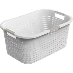 eoshop Košara za čisto perilo DRŽAVA 40 L/Bela