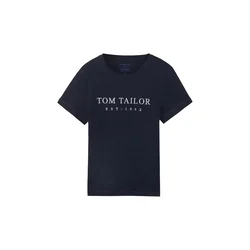 TOM TAILOR Majica mornarska/bela