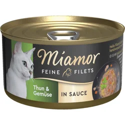 Miamor Fileji v omaki, konzerva 85 g - Tuna & zelenjava