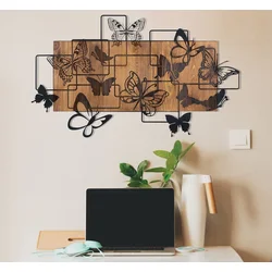 Wallity Zidna dekoracija Legendary, 73x42.5 cm, Smeđe boje
