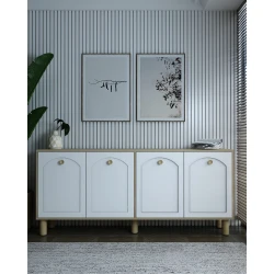 HANAH HOME Komoda Simple KX180 Bohem Sapphire Oak White