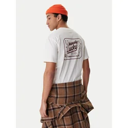 RVCA Majica Lucky You EVYZT00274 Écru Regular Fit