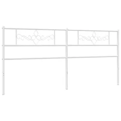 Vidaxl Kovinsko nadomestno vzglavje belo 193 cm