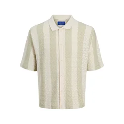 JACK & JONES Srajca JORTYLER kremna/meta