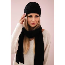 Womens set with scarf Amelia K329 black