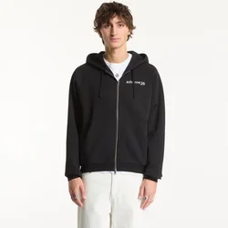 Mikina Dime Grid Zip Hoodie Black L