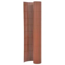 Vidaxl Dvostranska vrtna ograja 110x300 cm rjava