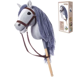 Tootiny Konj na palici HOPPIHORSE A3, siv (siv)