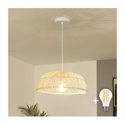 Brilagi - LED luster na sajli CERIA BOHO 1xE27/40W/230V O 40 cm ratan