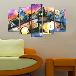Wallity Set Slika 5PMDF-82, 5 Delova