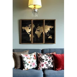 WALLXPERT Dekorativna uramljena MDF slika (3 komada) Artsmdfdkset1