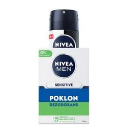 Nivea Balzam Sensitive 100ml i Dezodorans Black & White 150ml