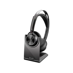 HP Poly Voyager Focus 2 Microsoft Teams Certified USB-C-C Headset +USB-C/A Adapter +Charging Stand
